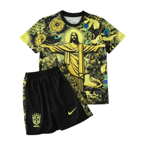 2024 Brazil Christ the Redeemer Special Kids Kit Shirt Football