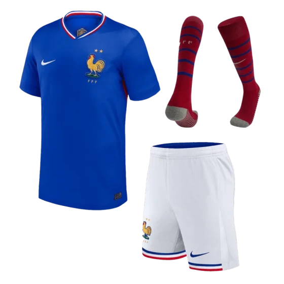 2024 France Home Whole Kit(Jersey+Shorts+Socks) Euro