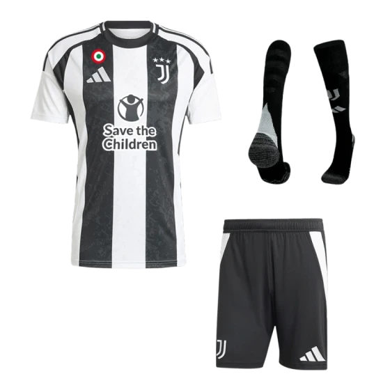 2024-25 Juventus Home Custom Full Soccer Kit -Save The Children