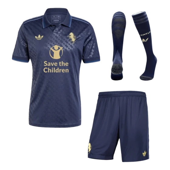 2024-25 Juventus Third Away Custom Full Soccer Kits Save The Children Sponsor