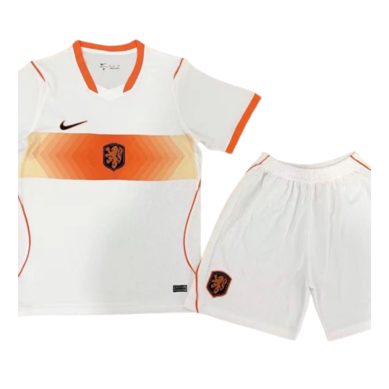 Netherlands 2026 World Cup Away Kids Short Sleeve Kit &amp; Jersey Fan Version