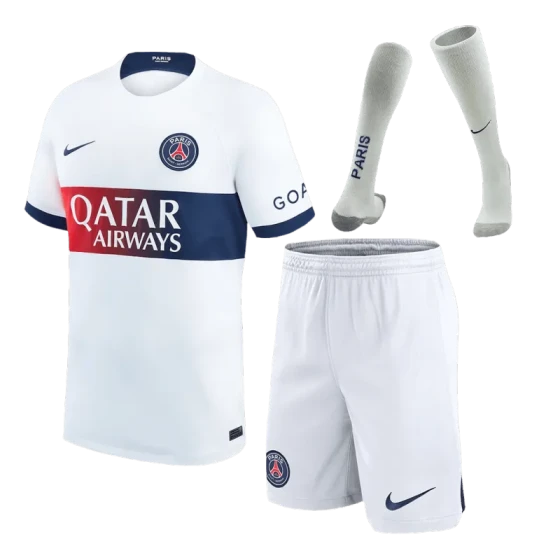 23-24  PSG Away Whole Kit Jersey+Shorts+Socks