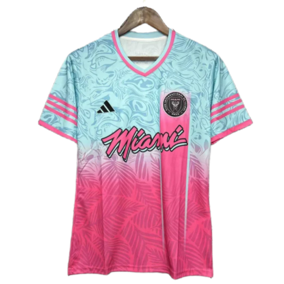 24-25 Inter Miami Special Beach Edition Kit Pink&amp;Blue Soccer Jersey