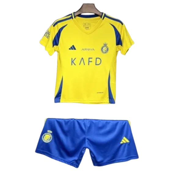 2024-25 Kids Al Nassr Home Kit Jersey+Shorts
