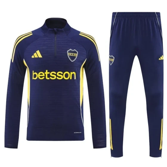 2025-26 Boca juniors Training Kit (sweatshirt+Pants) Blue