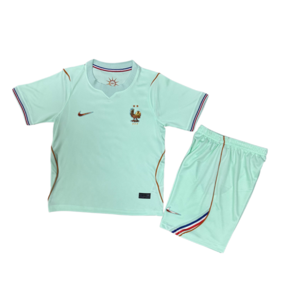 France World Cup 2026 Away Kids Short Sleeve Kit &amp; Jersey + Shorts Fan Version