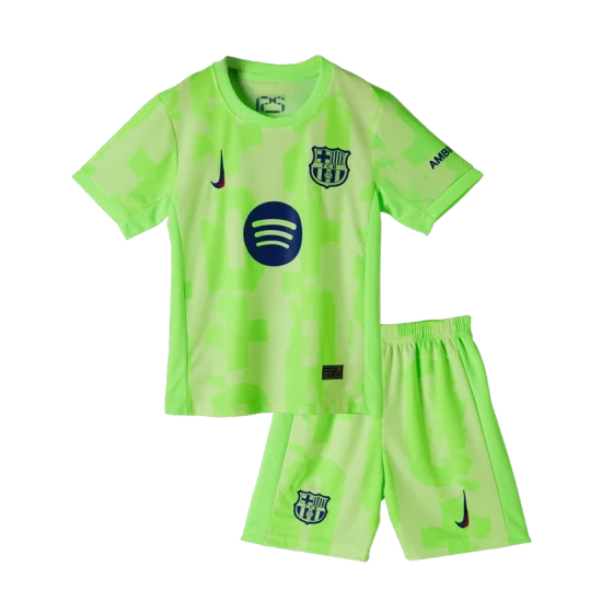 24-25 Kids Barcelona Third Kit(Jersey+Short) Without Spofity Text