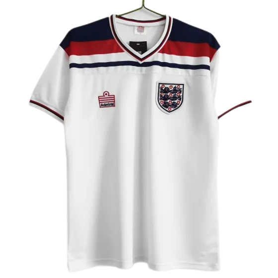 1982 England Retro Soccer Jersey Home Replica