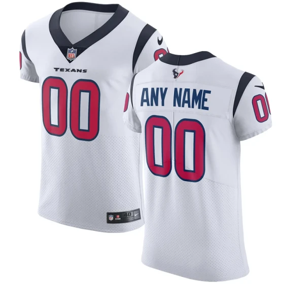 Men's Houston Texans White Vapor Untouchable Custom Elite Jersey