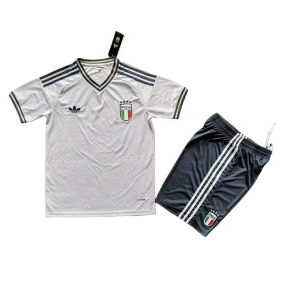 Italy World Cup 2026 Away Kids Short Sleeve Kit &amp; Jersey + Shorts Fan Version