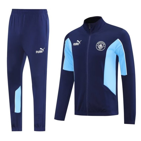 2025-26 Manchester City Navy&amp;Blue Football Tracksuits Long Jacket Suits