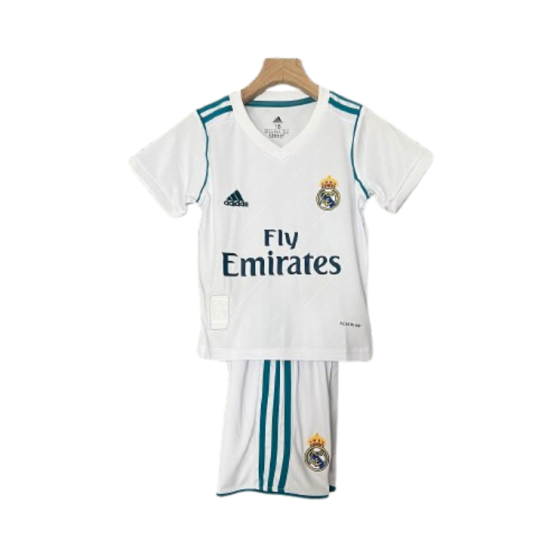 Real Madrid 17-18 Home Retro Kids Kit Soccer Jersey