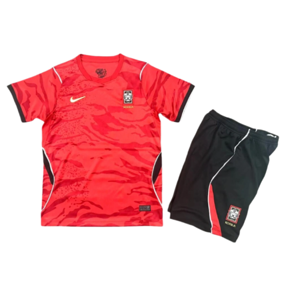 Korea World Cup 2026 Home Kids Short Sleeve Kit &amp; Jersey + Shorts Fan Version