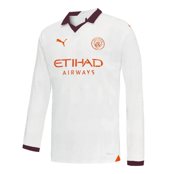 2023/24 Manchester City Away Long Sleeve Jersey