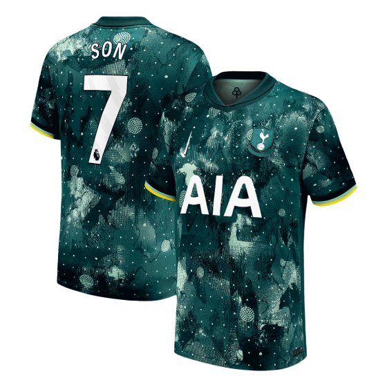 SON 7# Tottenham Hotspur Soccer Jersey Third Away Custom Shirt 2024-25