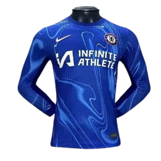 2024-25 Chelsea Club Home Player Version Long Sleeve Football Shirt