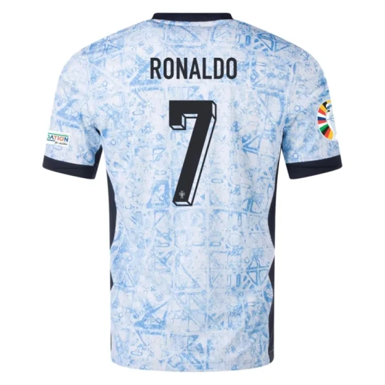 Portugal Away Ronaldo #7 R. Leão #17 Pepe #3 Jersey Euro 2024