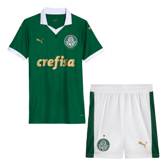 Kids SE Palmeiras Home Soccer Kits 2024-25