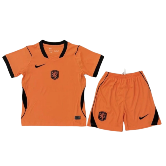Netherlands 2026 World Cup Home Kids Short Sleeve Kit &amp; Jersey Fan Version