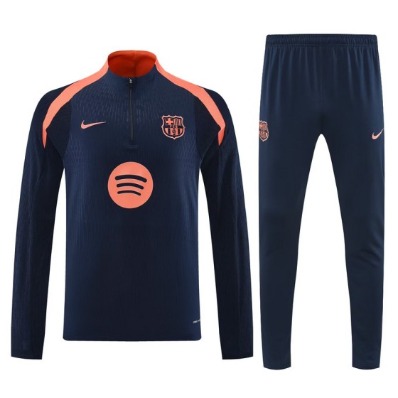 25-26 Barcelona Navy&amp;Orange Training Kits Football Track suits