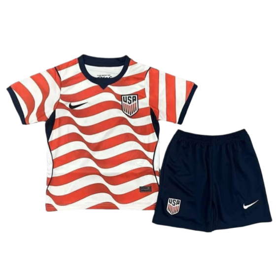 USA World Cup 2026 Home Kids Short Sleeve Kit &amp; Jersey + Shorts Fan Version