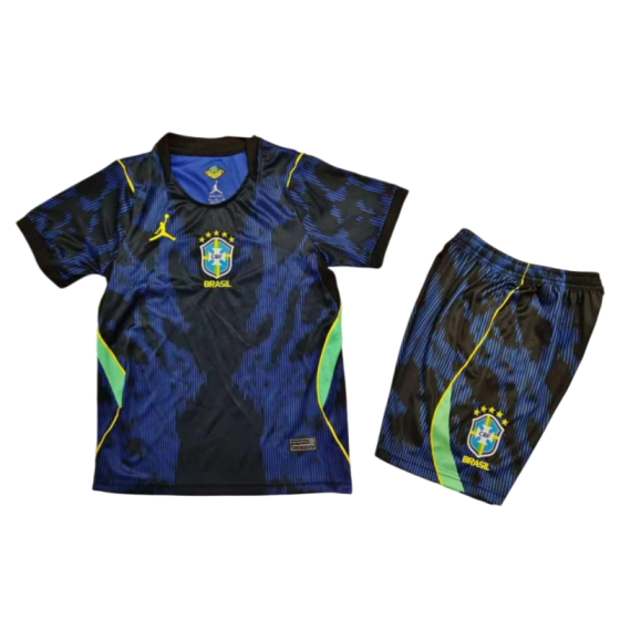 Brazil 2026 World Cup Away Kids Short Sleeve Kit &amp; Jersey + Shorts Fan Version