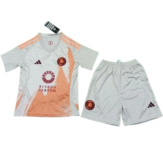 2024-25 Kids Serie A Roma Club Away Jersey Kit