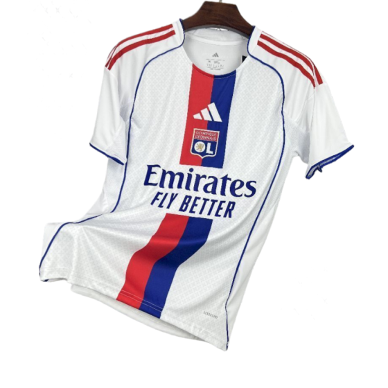 2025-26 olympique Lyonnais Home Football jersey Fan version