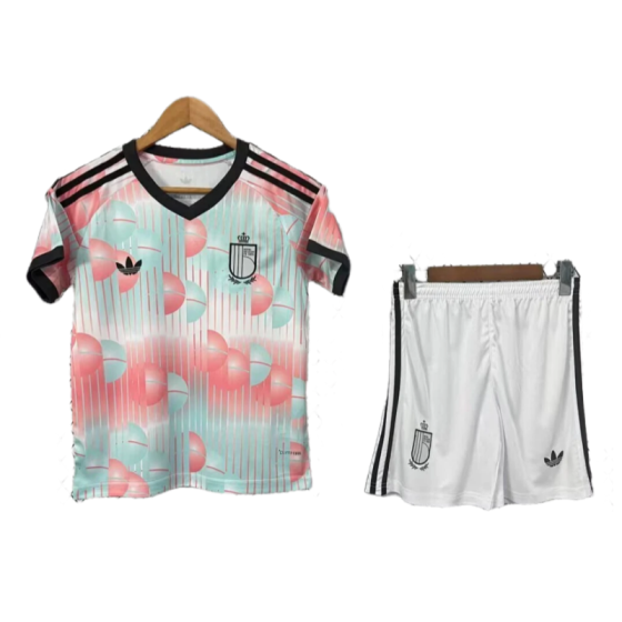 Belgium World Cup 2026 Away Kids Kit &amp; Jersey + Shorts Fan Version