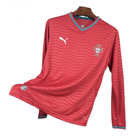 Portugal World Cup 2026 Home Long Sleeve Kit &amp; Jersey Fan Version