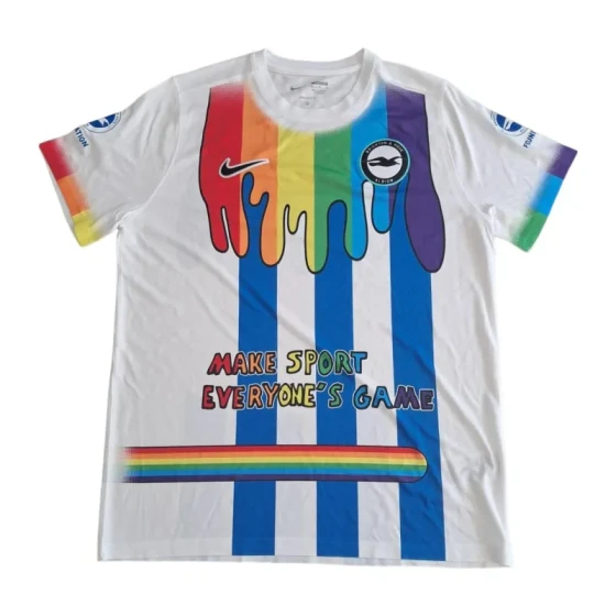 Brighton &amp; Hove Albion Rainbow Laces Pre-Match Jersey 2023/24