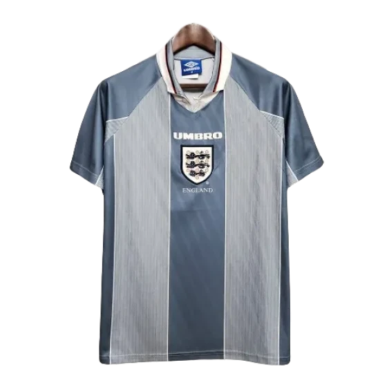 1996 England Retro Soccer Jersey Away Replica Euro Cup