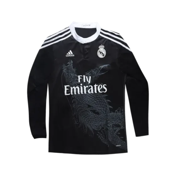 2014/15 Real Madrid Retro Long Sleeve Jersey Third Away