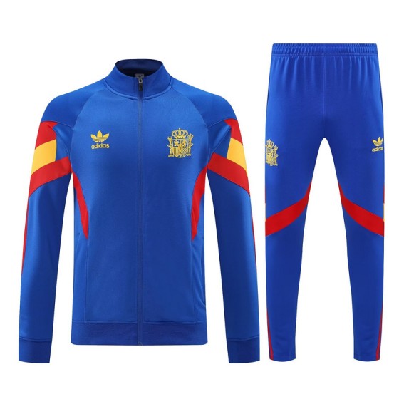 25-26 Spain Blue Training Football Track suit Long