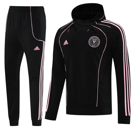 Inter Miami Hoodie Training Kit (Sweatshirt+Pants) Black 2025-26