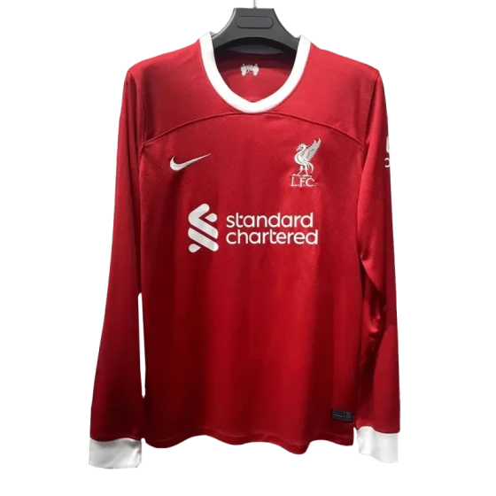 23-24 Liverpool Home Long Sleeve Jersey