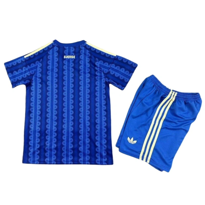 Sweden 2026 World Cup Away Kids Kit & Jersey + Shorts Fan Version