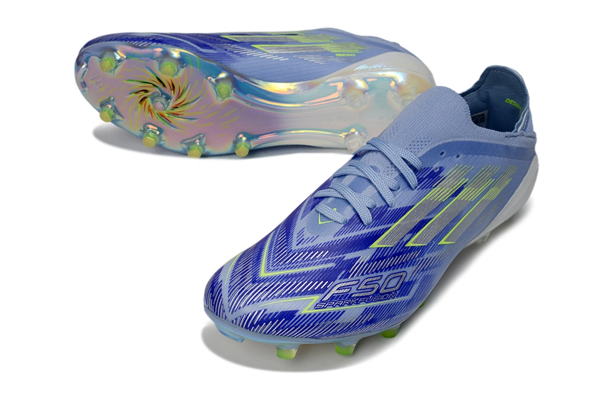 F50 with shoelaces fully knitted waterproof FG Football Shoes