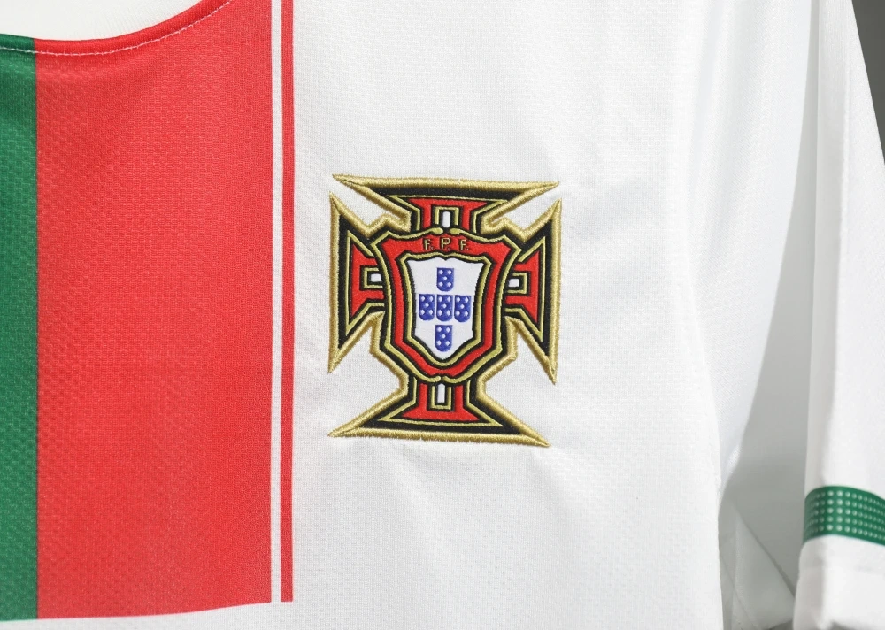 2010 Portugal Retro Away Soccer Jersey Fan Version