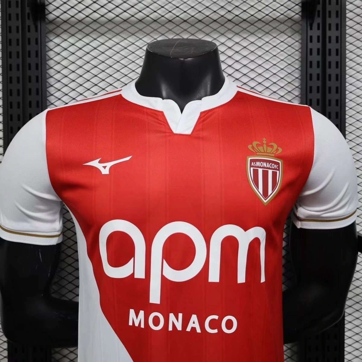 2025-26 AS Monaco Home Soccer jersey Player version