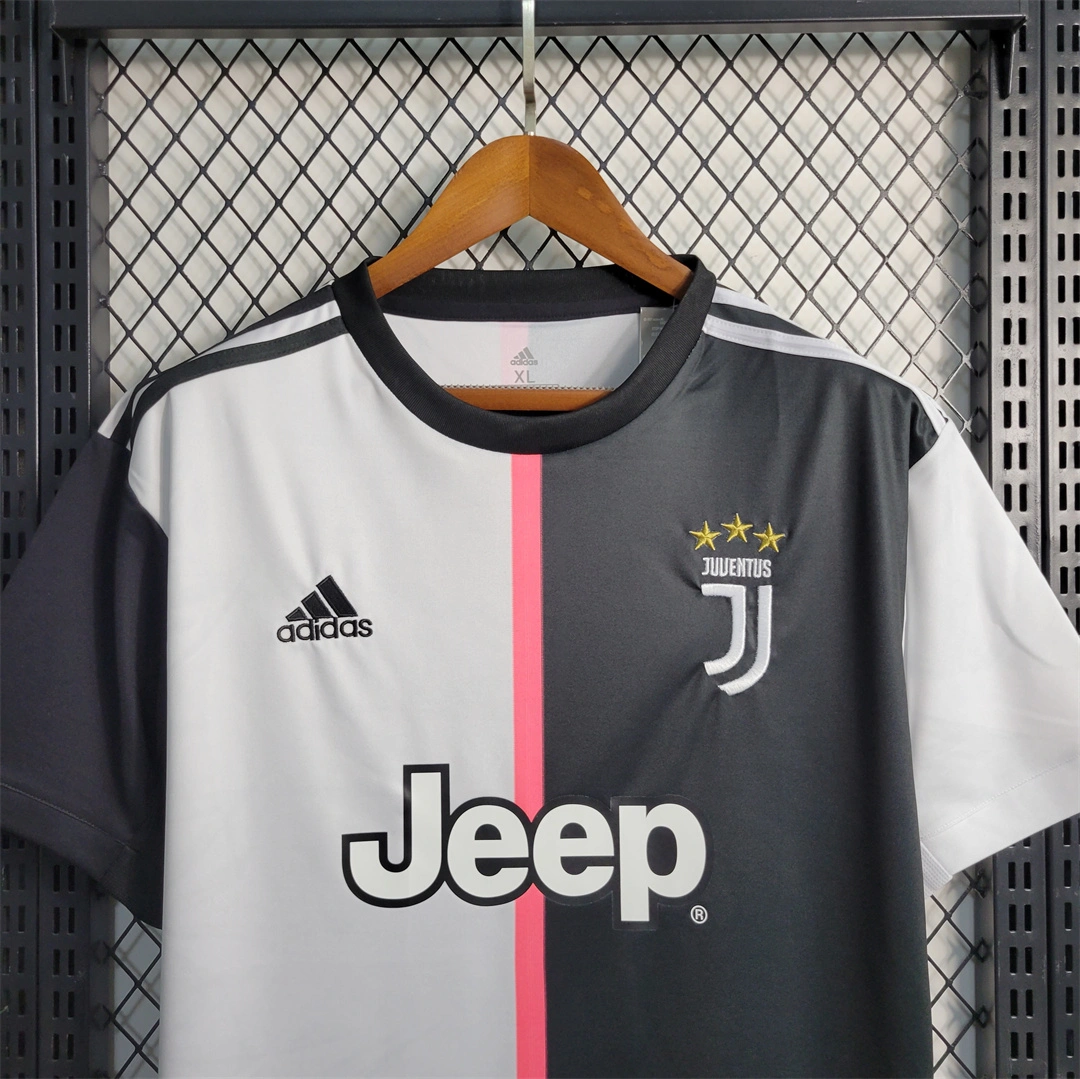 2019-20 Juventus Home Retro Soccer Jersey  Ronaldo #7