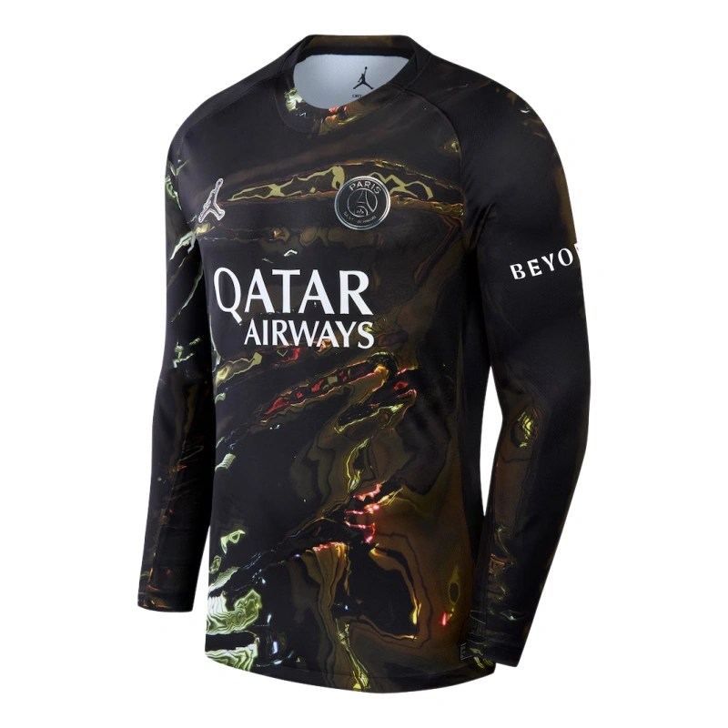 2025-26 PSG Jordan Night Edition 5th Away Long sleeves Football jersey Fan version