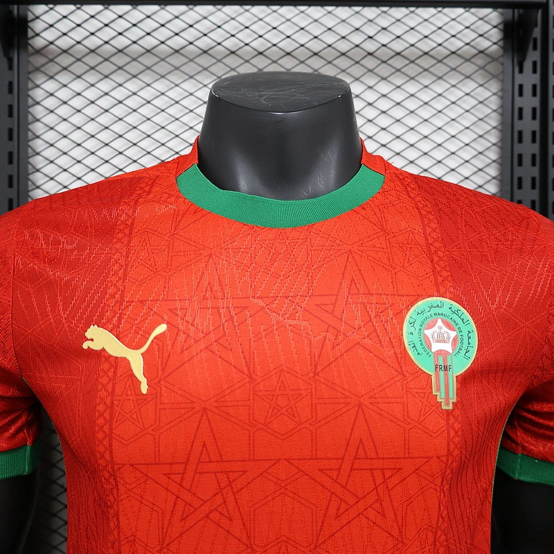 2025 Morocco Home Soccer Shirt  Player Version