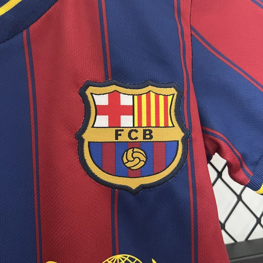 09-10 Barcelona Home Retro Kids Football Jersey Kit