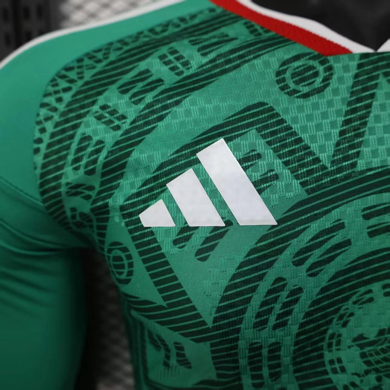 2025-26 Mexico World Cup Long Sleeve Home football jersey Player Version