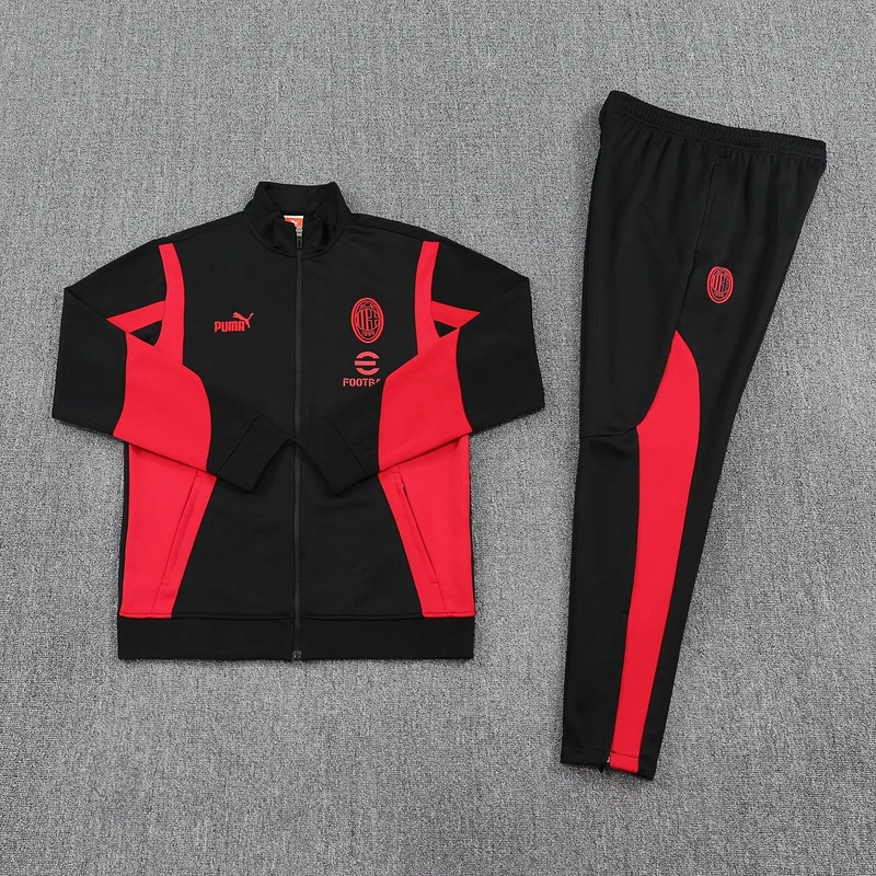25-26 AC Milan Black Training Football Long Track suits
