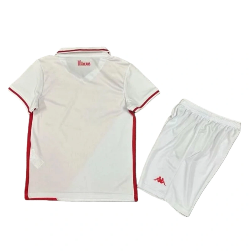 2024-25 AS Monaco Home Kids Soccer jersey Fan version Kit