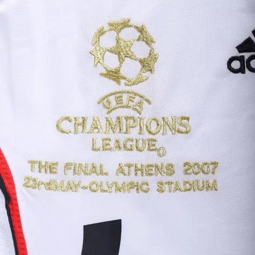2006-07 AC Milan Ronaldo #99 Kakà #22 Maldini #3 Pirlo #21 UCL Final Retro Jersey Away Replica