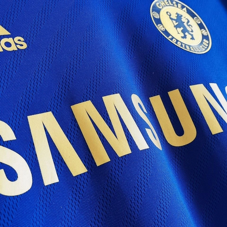 Chelsea Home Retro Long Sleeve Shirt Soccer Jersey 12-13