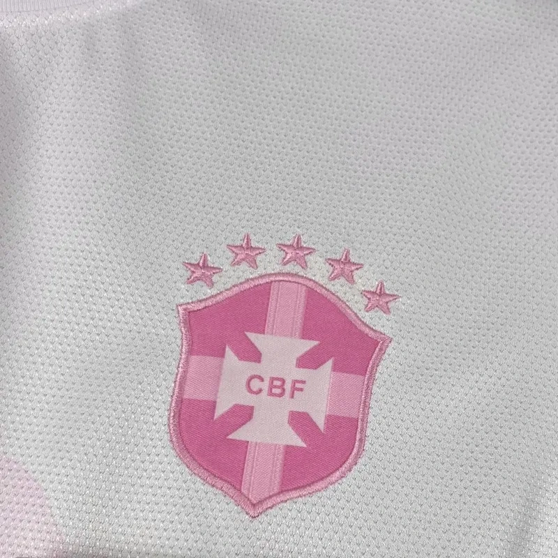 Brazil 2025 Neymar Pink Special Edition Short Sleeve Jersey Fan Version